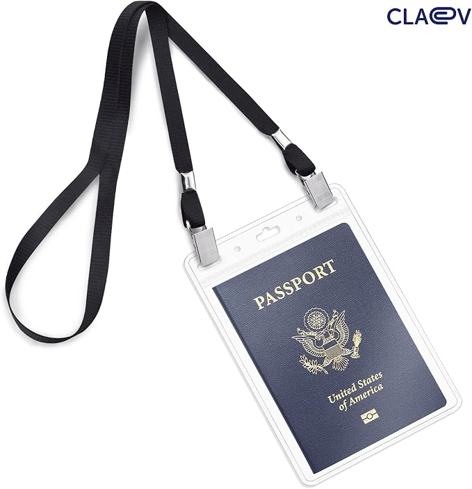 Claev Flexible and Tear Resistant Vertical 4x6 Passport & Card Holders - Image 3