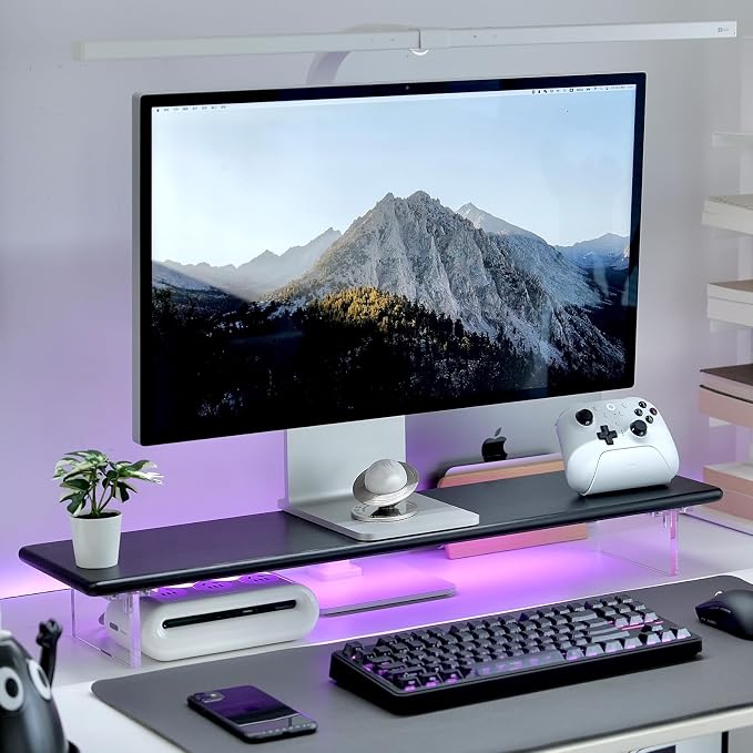 ROCDEER Bamboo Monitor Stand Riser - Image 8