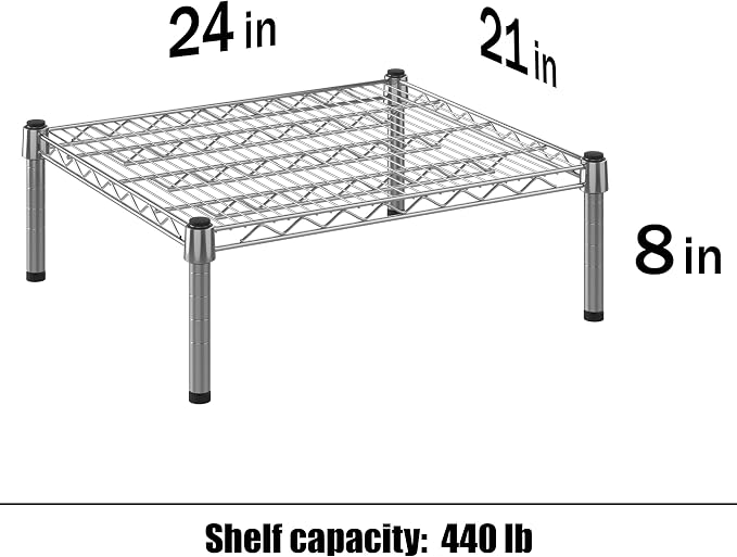 Regal Altair 21" Deep x 24" Wide x 8" Height Wire Shelving Kit | 1-Tier | NSF - Image 3