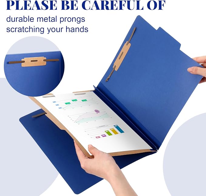 Skyygemm 72 Pcs Classification Folders Letter Size, 1 Divider Pressboard File - Image 4
