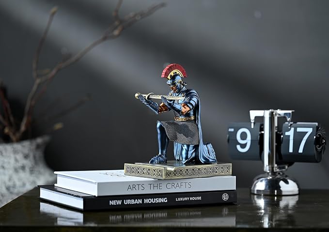 CYXStar Roman Praetorian Prefect Warrior Knight Pen Holder Desk Ornament Resin - Image 6