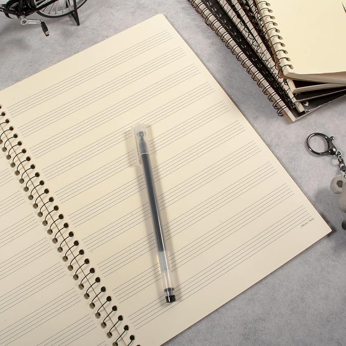 MAXCURY Blank Sheet Music Composition Manuscript Staff Paper Art Music Notebook - Image 5