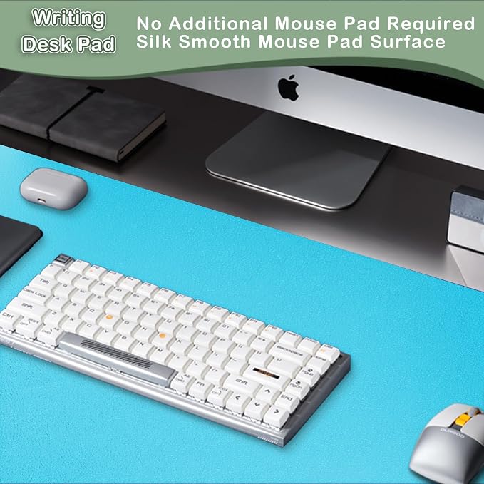 Boutilon Leather Desk Pad Protector, Non-Slip Mouse Pad, Laptop Desk Pad - Image 5