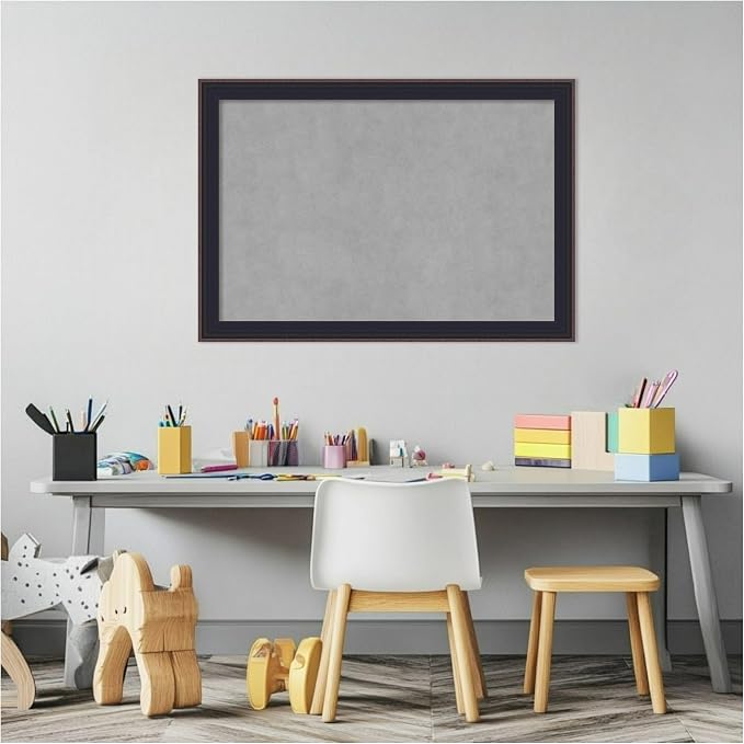 Amanti Art Black Framed Magnetic Board 19x27 Medium Vision Board - Image 5
