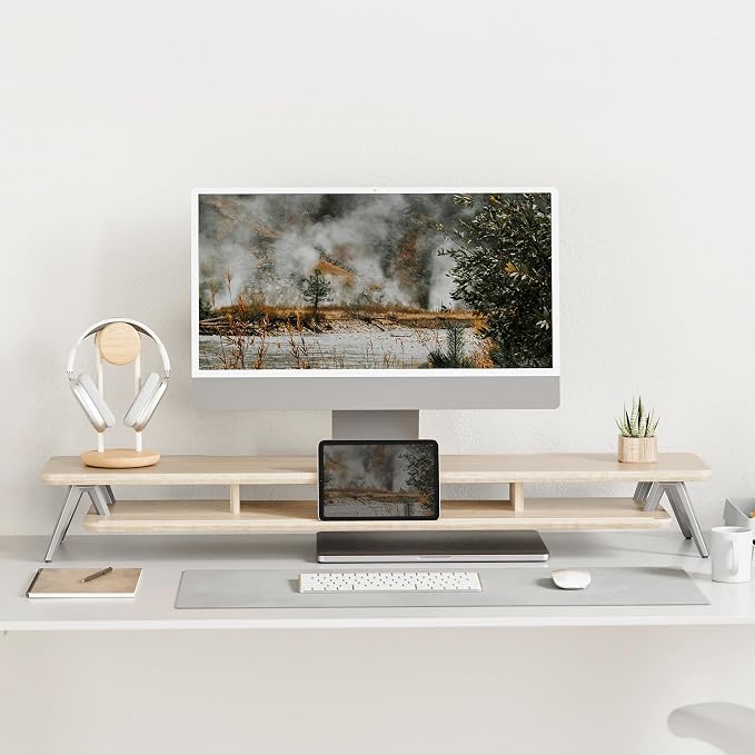 Fenge Dual Monitor Stand, Monitor Stands Riser - Image 2