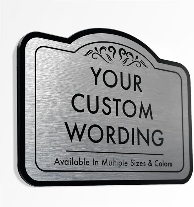 Custom Decorative Outdoor Metal Signs, Personalized Aluminum, Customized by SpeedyOrders