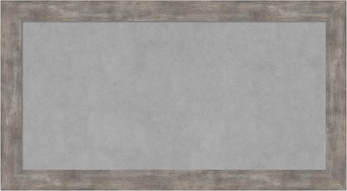 Amanti Art Silver Framed Magnetic Board 15x27 Small Vision Board by AmantiArt