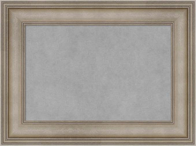 Amanti Art Silver Framed Magnetic Board 17x23 Small Vision Board by AmantiArt