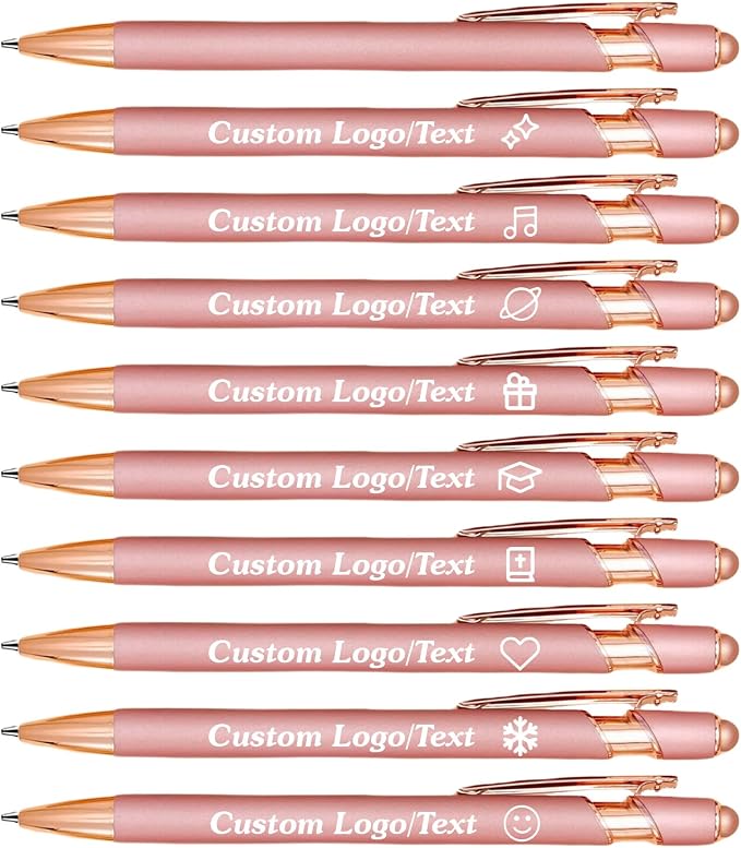 CRME Custom Engraved Ballpoint Pens Bulk Customized Metallic Printed Name Pens by Unknown