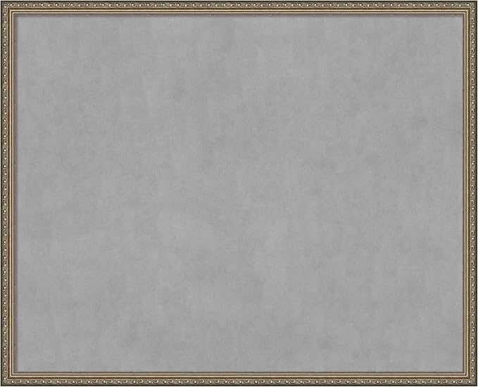 Amanti Art Silver Framed Magnetic Board 34x42 X-Large Vision Board by AmantiArt