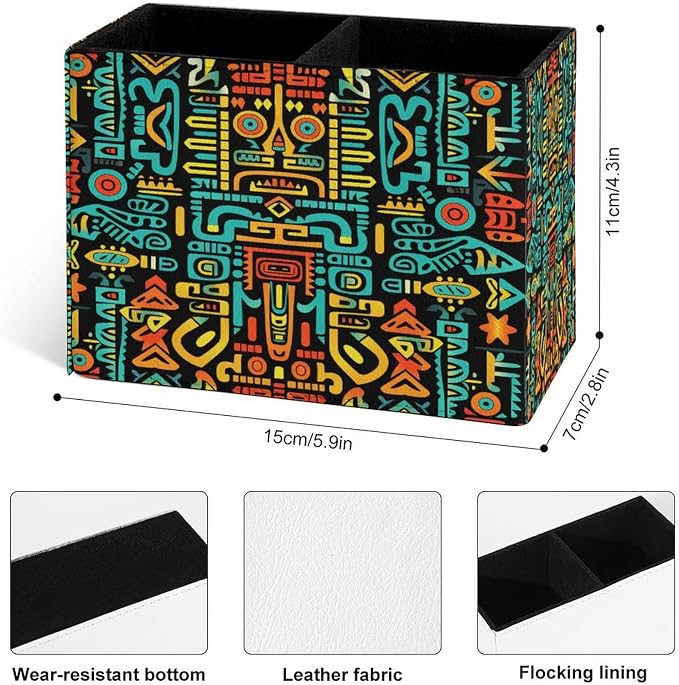 Famame Aztec Colorful Pattern Pencil Holder - Image 3