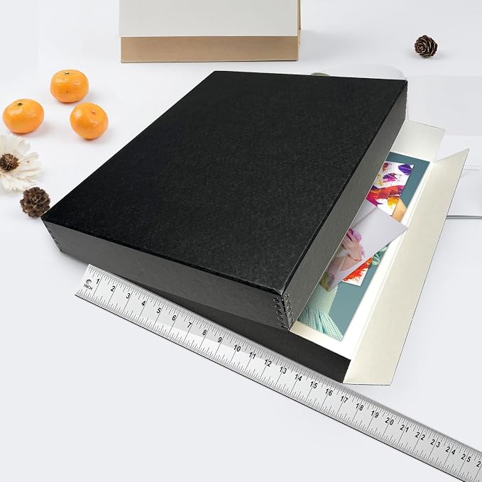 Lineco Museum Archival Storage Box, 16.75x20.75x3 in. Drop Front Design. - Image 4