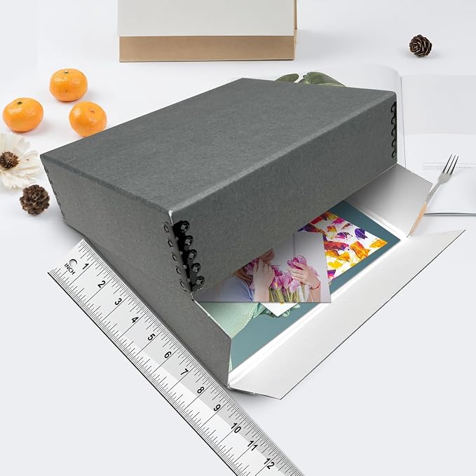 Lineco Museum Archival Storage Box, 8.75x10.75x3 in. Drop Front Design. - Image 3