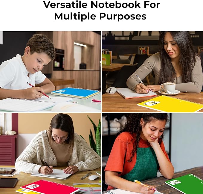 Rosmonde 5000 Packs 1 Subject Notebooks, Spiral Notebook Bulk, College Ruled - Image 7
