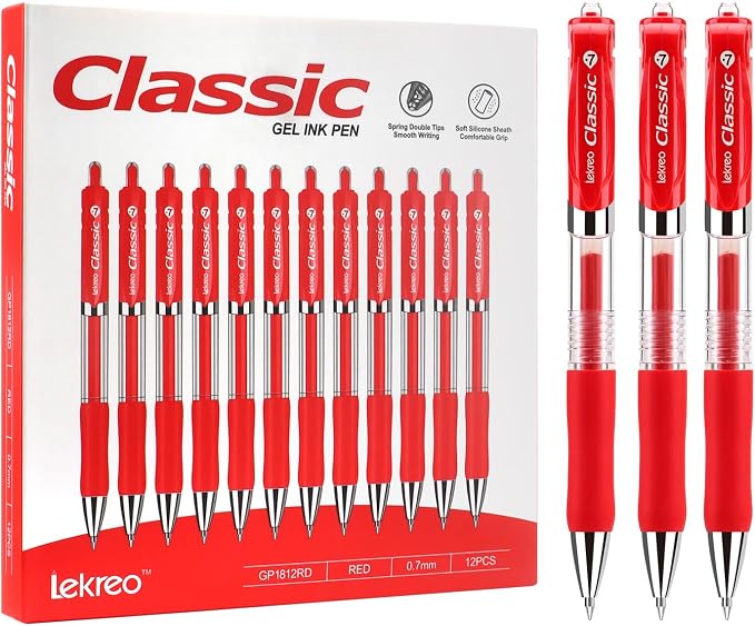 Classic Retractable Gel Roller Pens, 0.7mm Fine Point - Image 2
