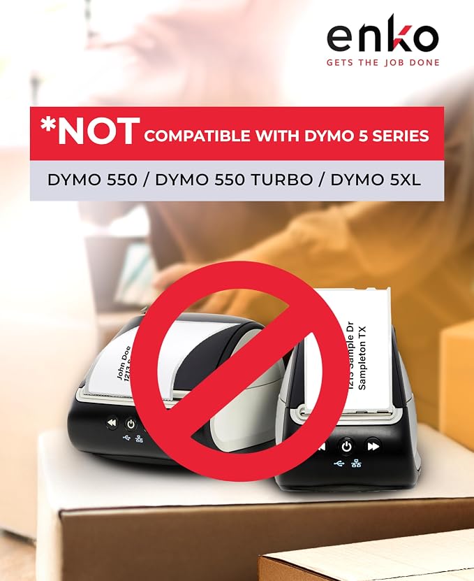 enKo Compatible Zebra 4x6 Label and Dymo Labels 1744907 - Image 2