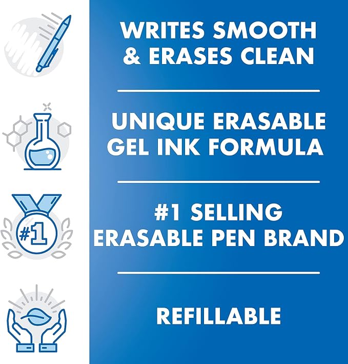 Pilot FriXion Clicker Erasable Gel Pens, Extra Fine Point 0.5 mm - Image 3