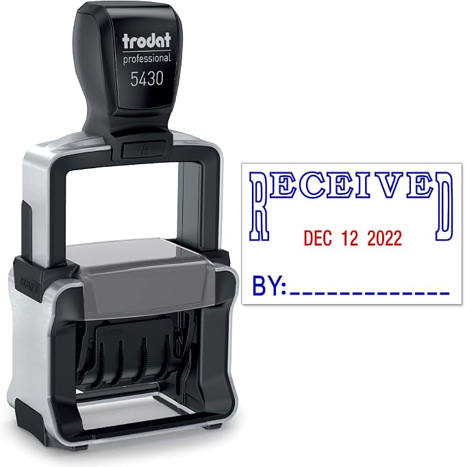 Trodat 5430 Professional Self-Inking Date Stamp by Maxmark