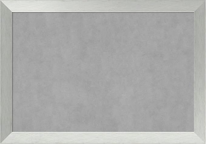 Amanti Art Silver Framed Magnetic Board 28x40 Large Vision Board by AmantiArt