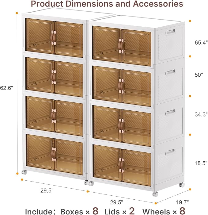 UAMFURI Extra Large Stackable Storage Bins - Image 11