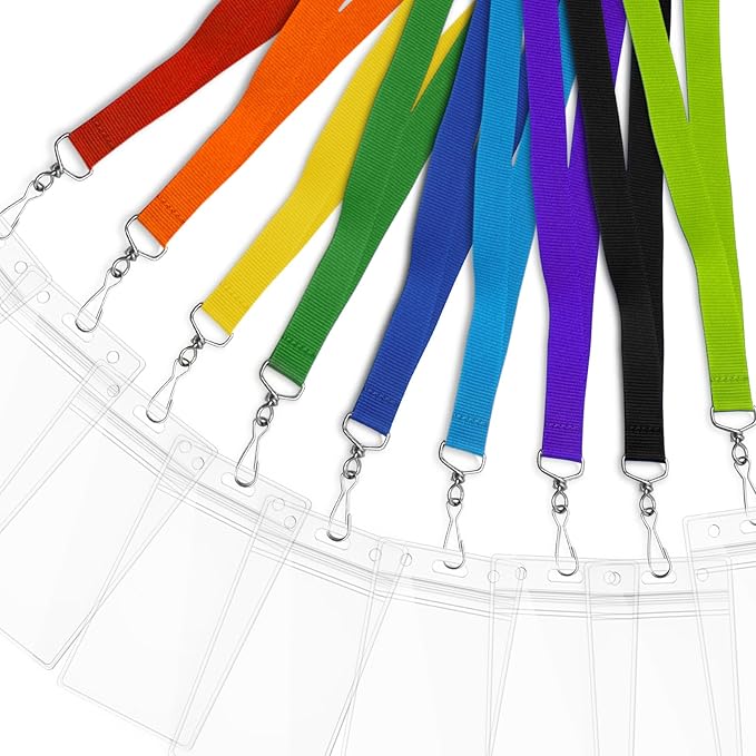 24-Pack Apple Green Breakaway Lanyards - Image 6