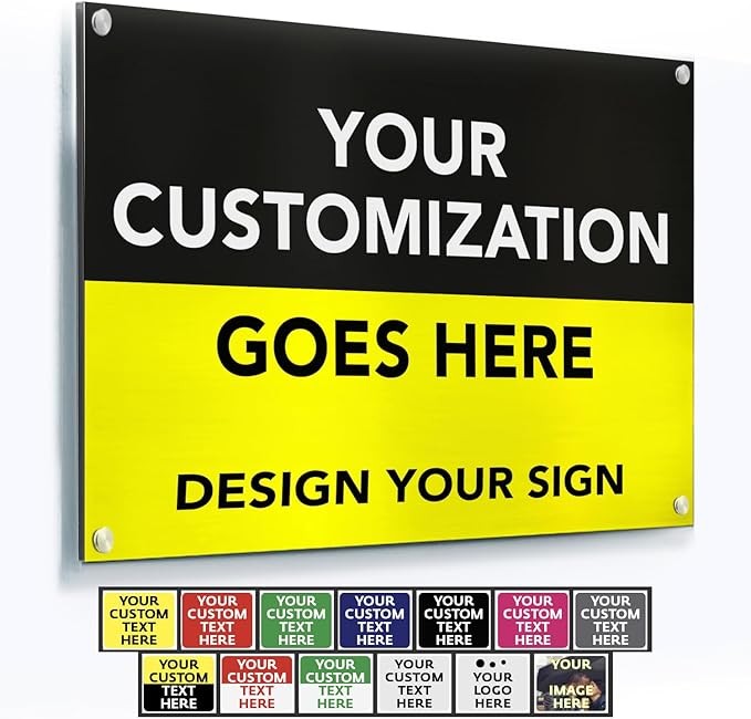 Custom Metal Signs, Personalized Aluminum, Customized Safety, Business Signs by SpeedyOrders