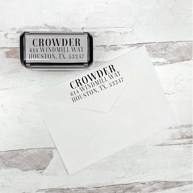 Self Inking Modern Address Stamps | Custom Return Address Stamper - Image 7
