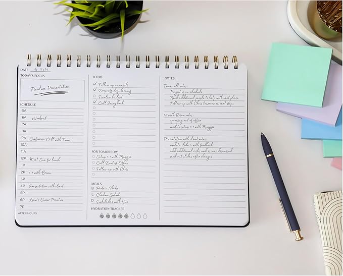 Merely Home Undated Daily Planner | 8.25” x 11.75” Work To-Do Notebook | ADHD - Image 6