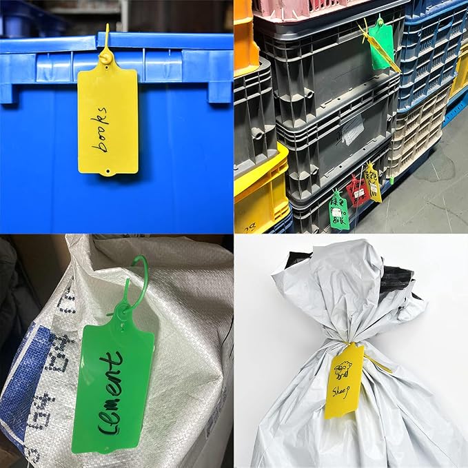 100 Plastic Shipping Tags - Image 6