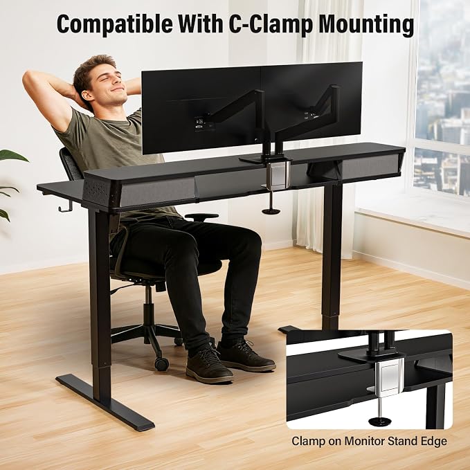 Kingant 40 x 24 Inch Electric Standing Desk - Image 8