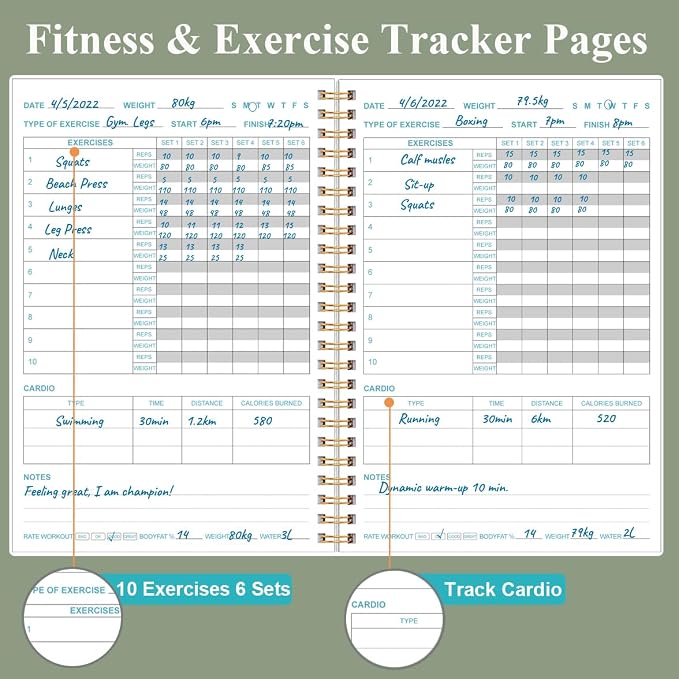 Fitness Journal for Women & Men - Image 3