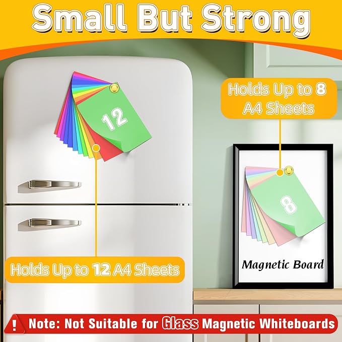 VNDUEEY 16 Pack Fridge Magnets Refrigerator Magnet, Magnetic Push Pins - Image 5