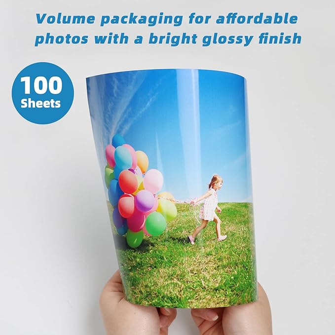 Uinkit 100 Sheets Inkjet Photo Paper Glossy 8.5x11 48lb 180Gsm Professional - Image 5