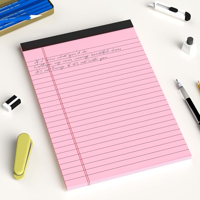 AILZFEI 6pcs Small Note Pad 5x8 College Ruled Pink Legal Pads Paper Notepads 6 - Image 7