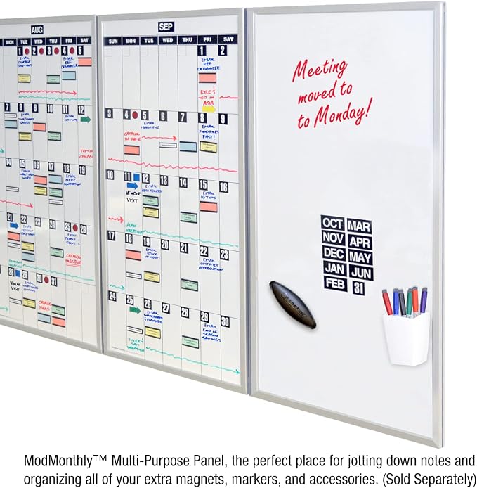 Ultimate Office Magnetic Dy-Erase Whiteboard Modular Monthly Planning Calendar - Image 5