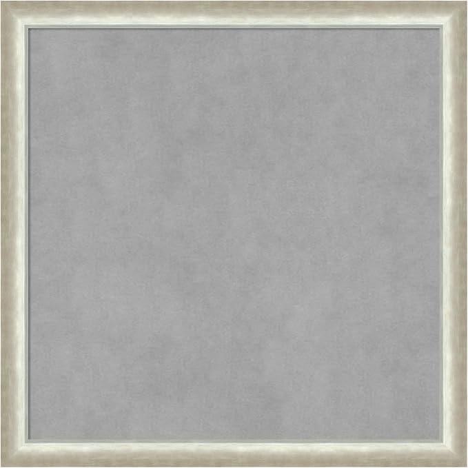 Amanti Art Silver Framed Magnetic Board 22x22 Medium Vision Board by AmantiArt