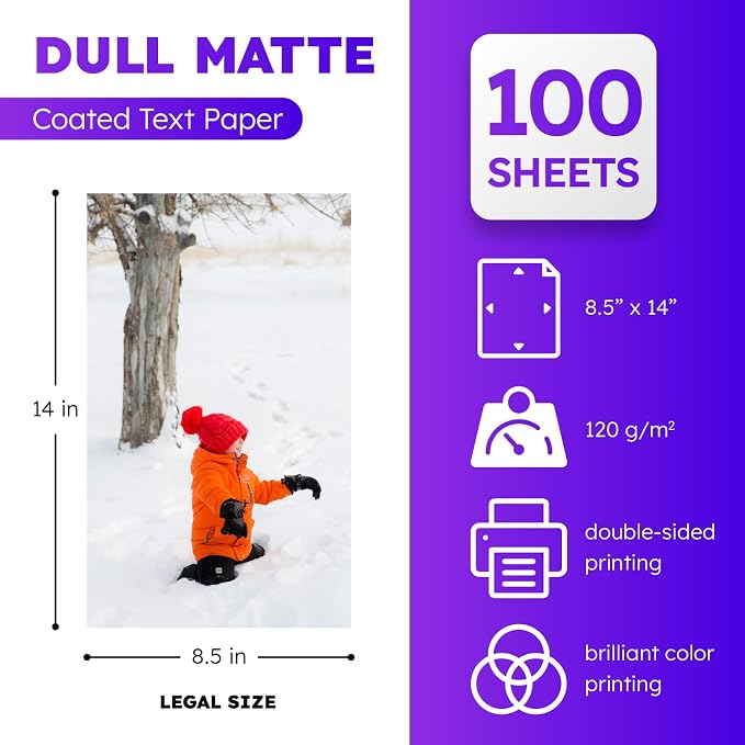 Dull 80lb Text Digital Low Gloss Paper, Double Sided C2S, Design Proposals - Image 2