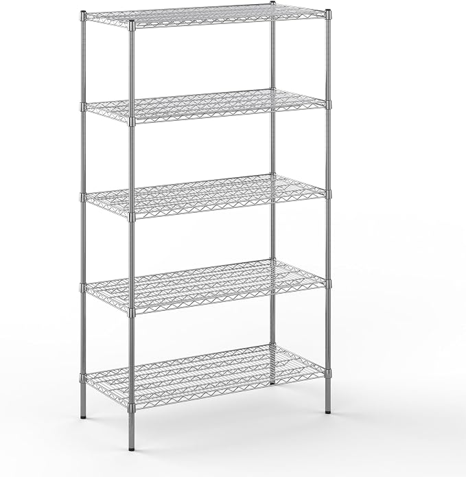 Regal Altair 21" Deep x 42" Wide x 74" Height Wire Shelving Kit | 5-Tier | NSF by Regal+Altair