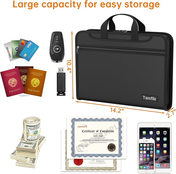5200℉ Fireproof Accordion File Organizer - Image 5