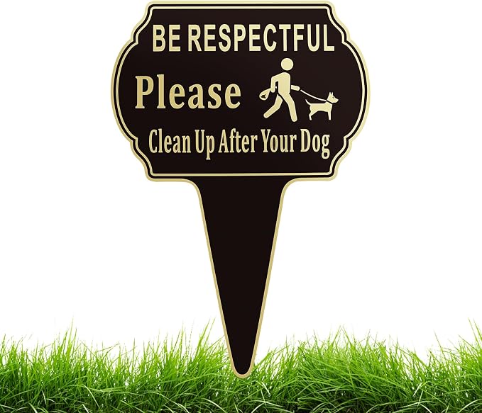 13.6"x9.6" Clean Up after Your Dog Signs Pick Up After Your dog sign by Unknown