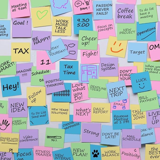 MyLifeUNIT Sticky Notes 3x3, Bulk Pack 108 Note Pads 10800 Sheets - Image 4
