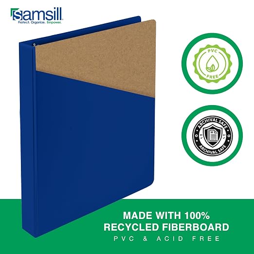 Samsill 0.5 Inch 3 Ring Binder, Made in USA, Economy Round Ring, 100 Sheet - Image 5