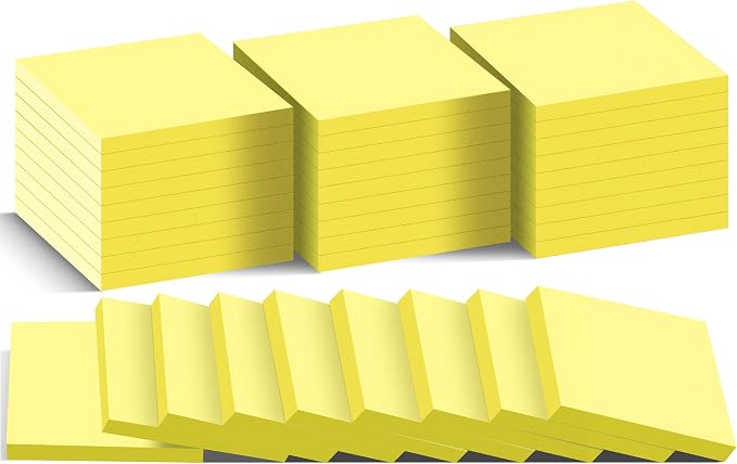 Sticky Notes 3x3 in Post, Strong Adhesive by VIPSTAR