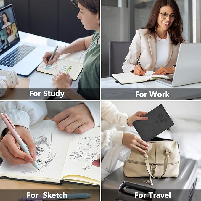 PERCUN Dotted Journal Notebook for Men & Women, 160 Pages Dot Grid notebook for - Image 7
