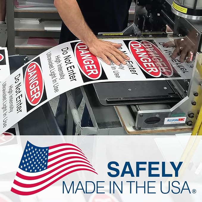 Custom OSHA Style Danger Sign 12" x 18" Plastic Sign, Customizable "Your Text - Image 8