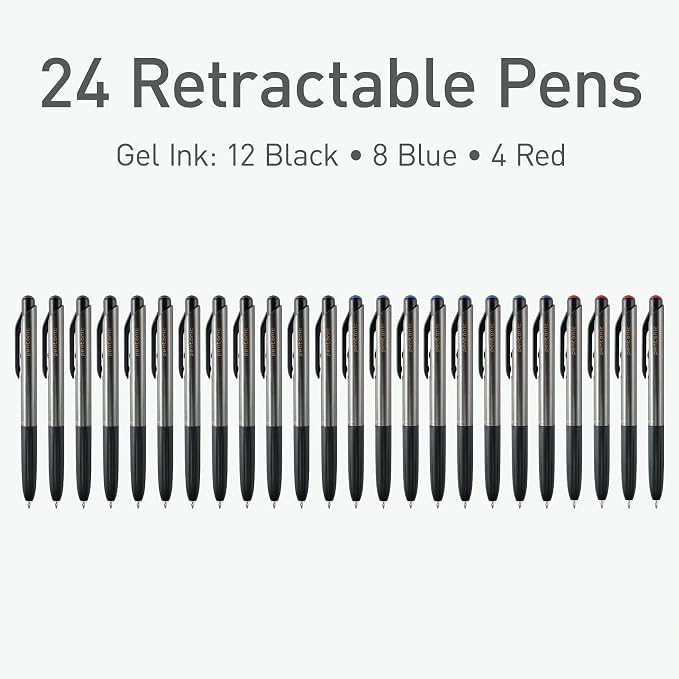 Pentonic GR-T Retractable Gel Pens, 0.7 mm Fine Point, Smooth Writing - Image 3