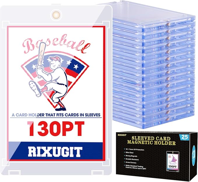 25-Pack Sleeved Magnetic Card Holders -130pt One Touch Card Holder, by Unknown