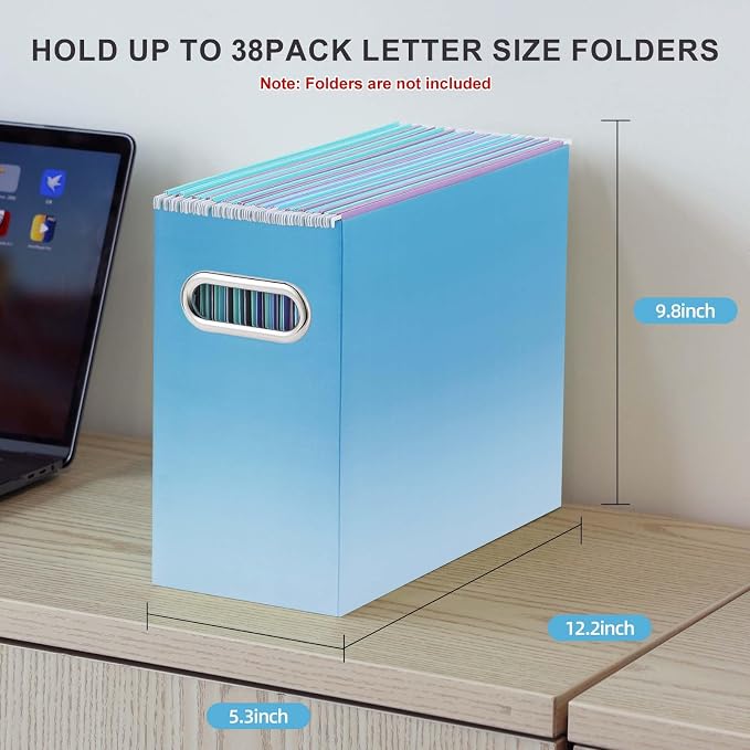 Oterri Cardboard File Organizer Box - Image 2
