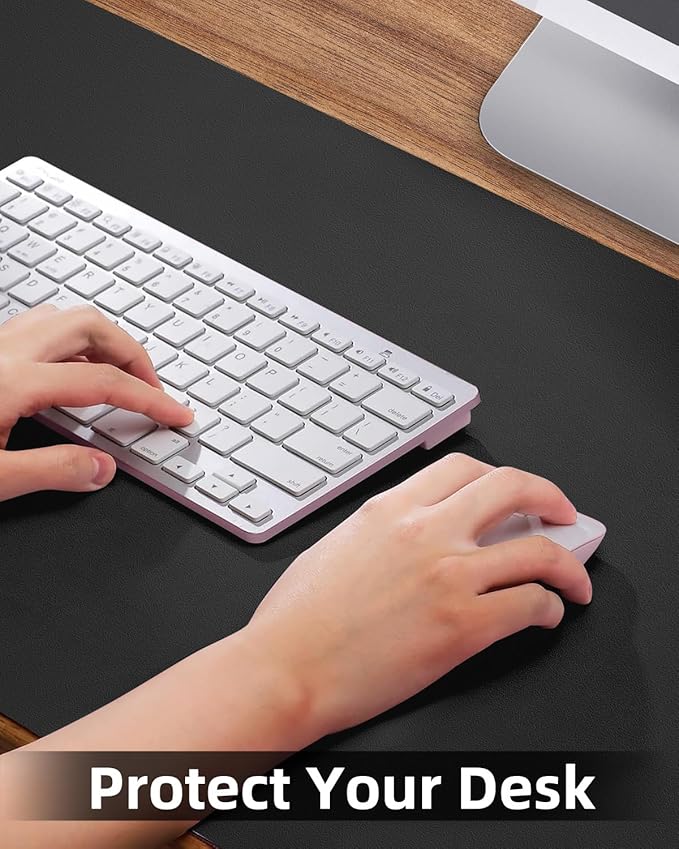 Desk mat Large, Leather Desk Pad Protector, Office Desk Mat, Mouse Pad - Image 4