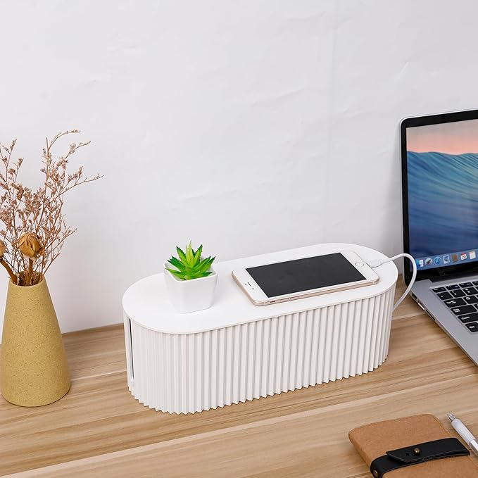 FABROK 2 Pack Cable Management Box, Cord Organizer Box - Image 6